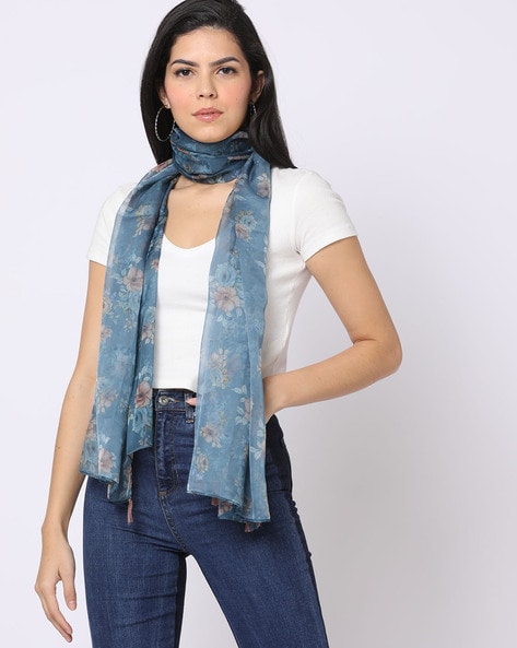 Women Floral Print Scarf Price in India