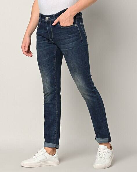 Pepe Jeans Men Mid-Wash Slim Fit Jeans