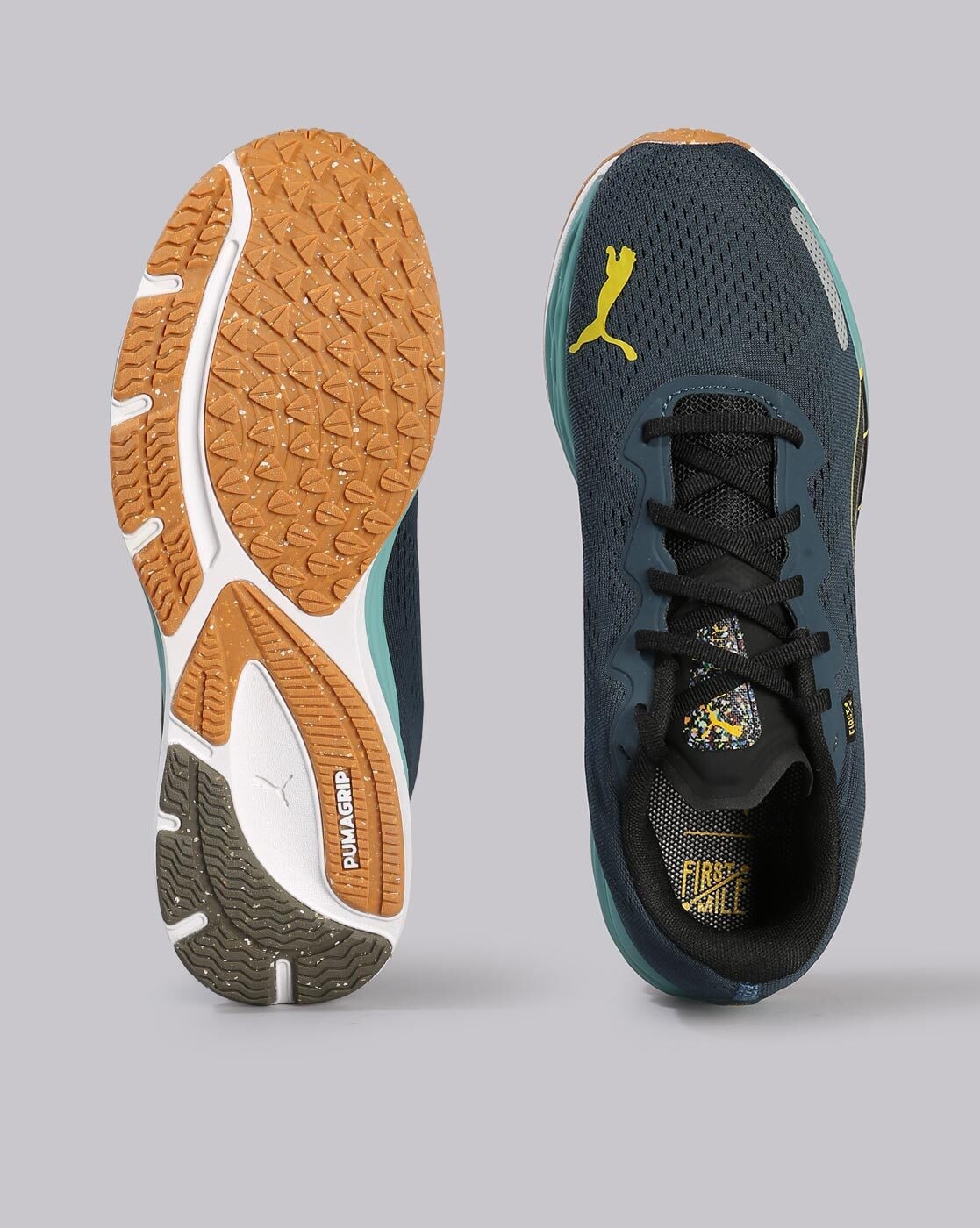 Puma Velocity Nitro 2 Running Shoes Yellow/Blue – Training Rack
