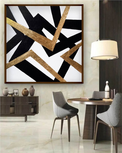 Geometric store canvas art