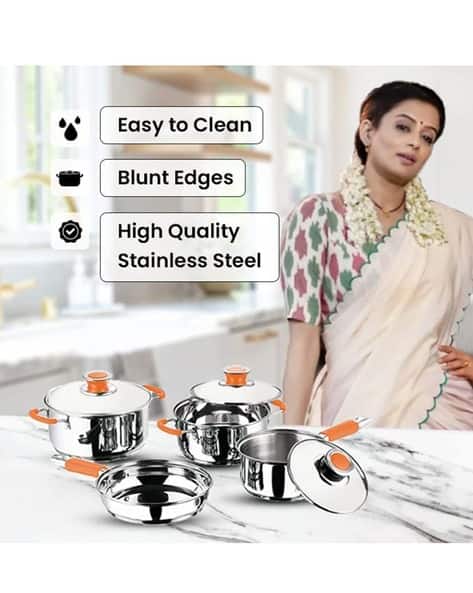 Naaptol Best Stainless Steel Dinner Plates Naaptol Dinner Set