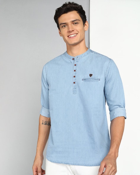 Men Short Kurta – WeaversIndia