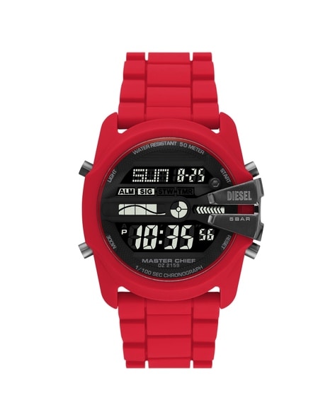 Diesel Chopped Digital Stainless Steel Watch - India | Ubuy