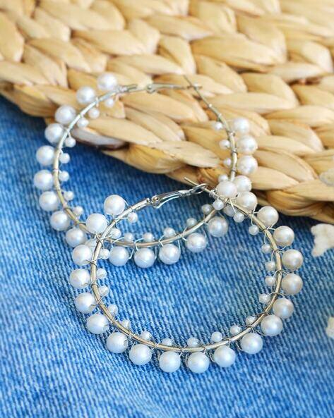 Buy Silver-Toned Earrings for Women by Ayesha Online