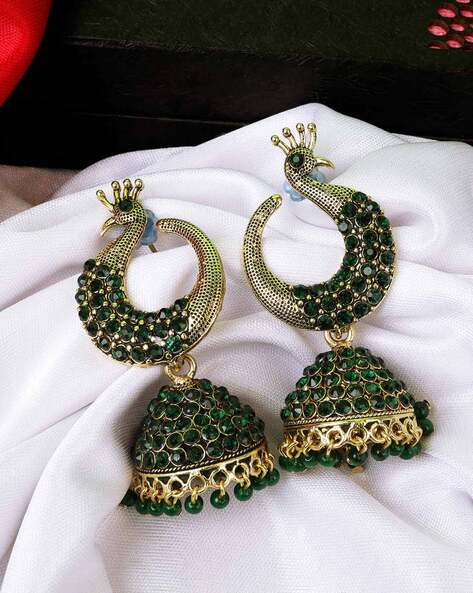 Shop Tarinika Gitika Antique Jhumka Earrings | Indian Jewelry - Tarinika  India