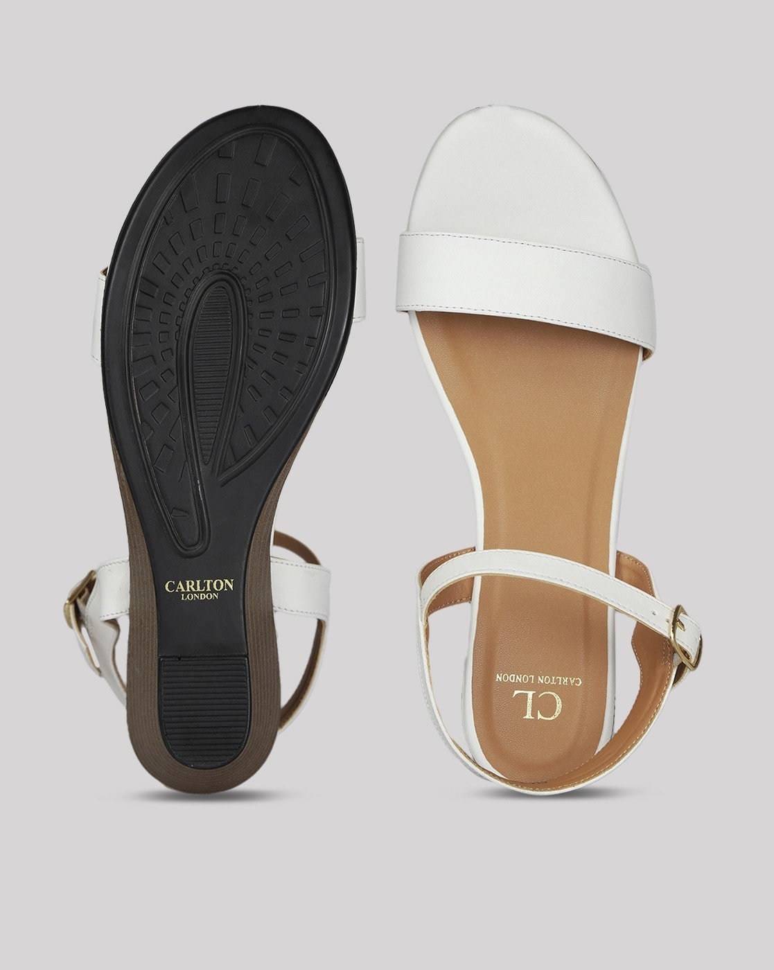 Buy White Heeled Sandals for Women by Carlton London Online | Ajio.com