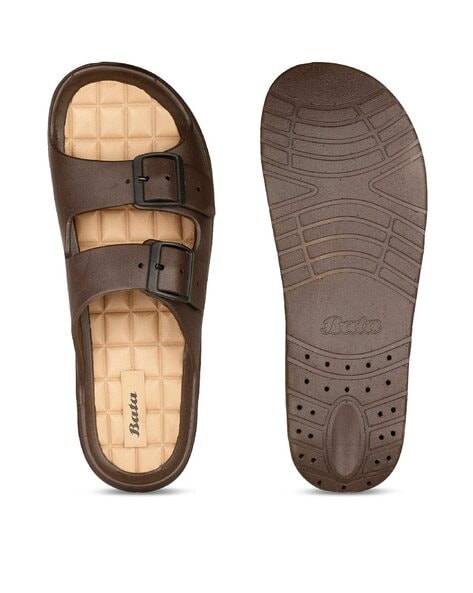 Buy Bata Men Black Slip-On Sandals online