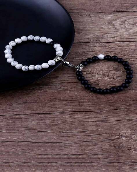 Buttonscarves A Match Couple Beads Bracelets | Simple Couple Bead Bracelet  | Shopee Singapore