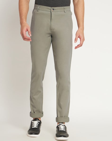 Buy Grey Trousers & Pants for Men by DNMX Online | Ajio.com