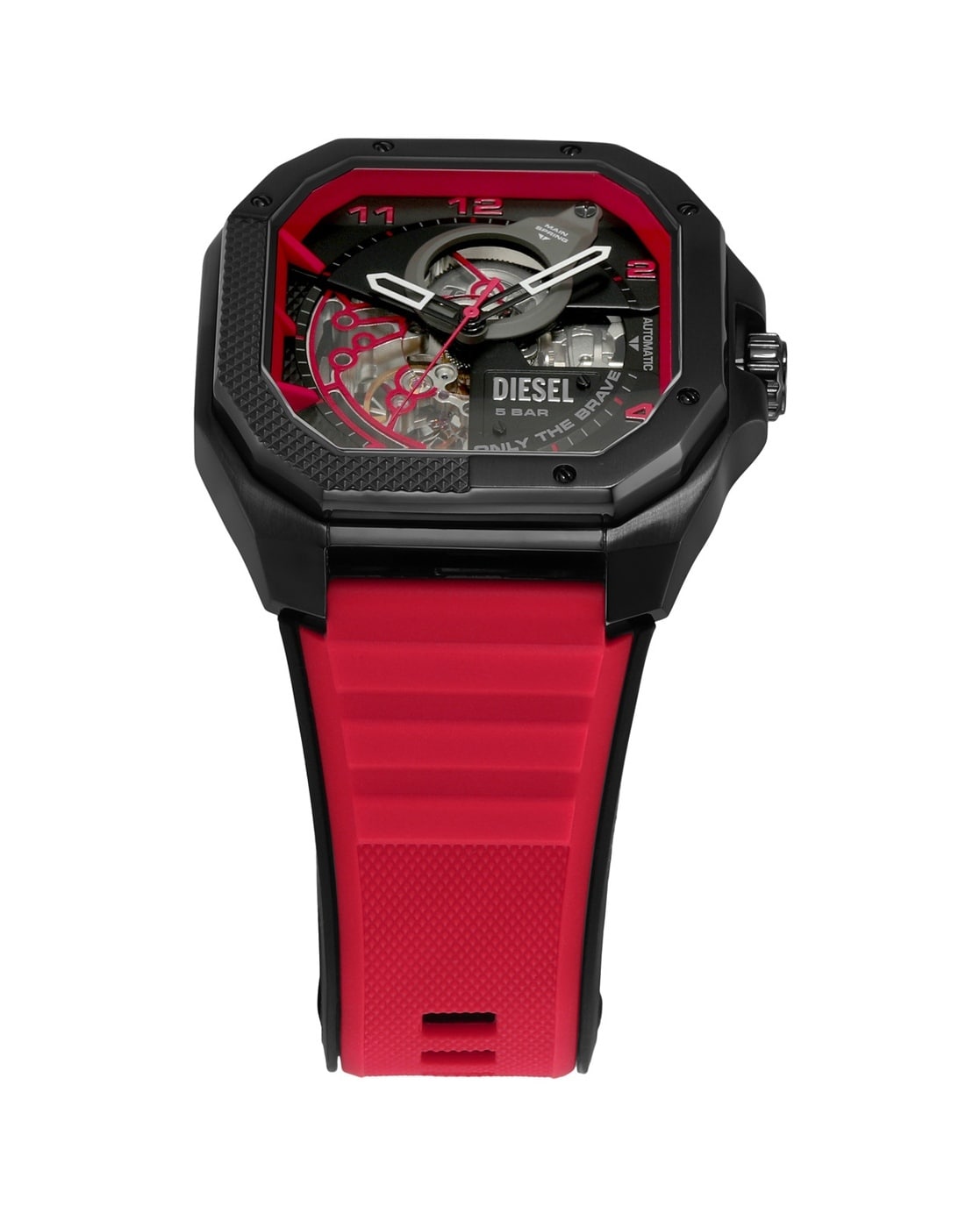 Buy DIESEL Flayed Skeleton Watch-DZ7469 Color | Red AJIO Men Analogue | LUXE