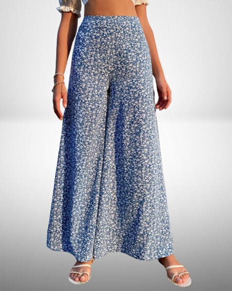Buy Blue Trousers  Pants for Women by VISIT WEAR Online  Ajiocom