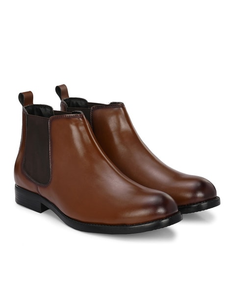 Hirels Round-Toe Ankle-Length Chelsea Boots