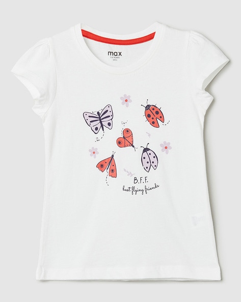 Buy Fuchsia Pink Tshirts Online Girls UNITED by COLORS OF for BENETTON