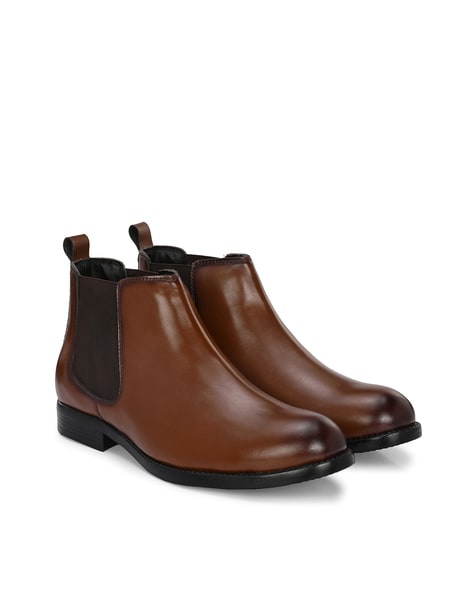 Hirels Round-Toe Ankle-Length Chelsea Boots