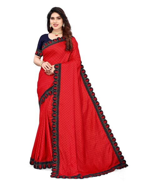 Buy Red Sarees for Women by SATRANI Online