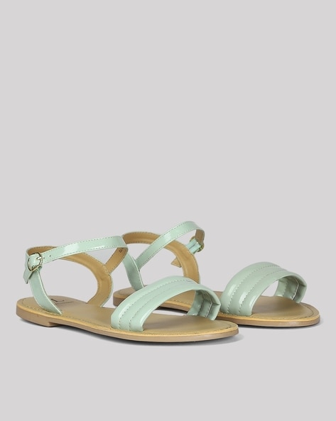 Mint green flat sales sandals