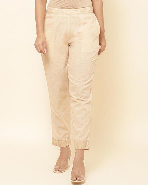 Ankle-Length Pants with Insert Pockets Price in India