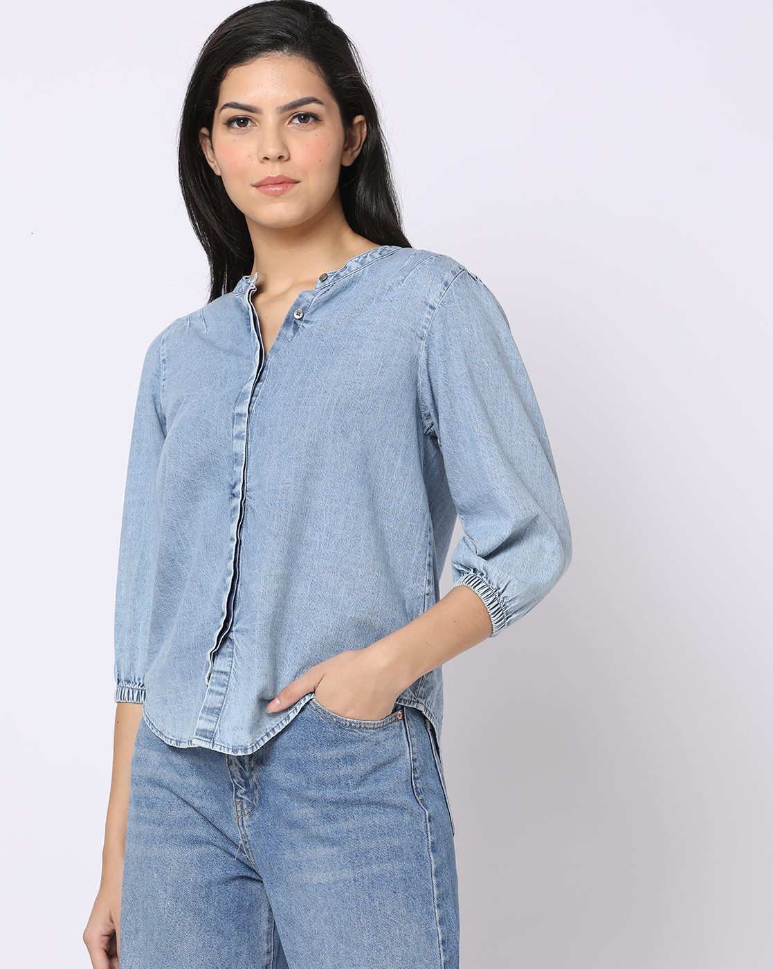 Buy Blue Shirts for Women by DNMX Online