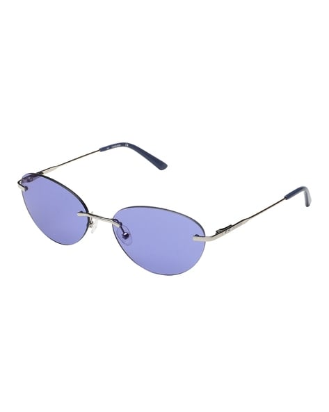 Oval hotsell rimless sunglasses