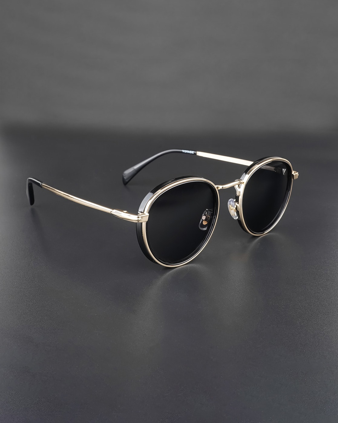 Golden Voyage Black Silver Rectangular Sunglasses MG3573 at Rs 389 in New  Delhi