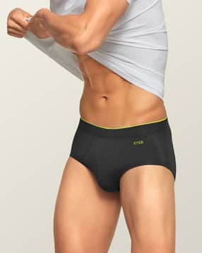 xyxx Elasticated Brief with Typographic Detail-picture-23