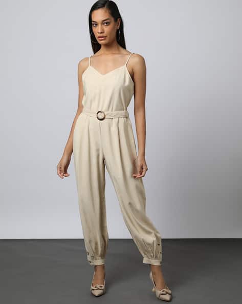 Buy Beige Jumpsuits &Playsuits for Women by Outryt by AZORTE