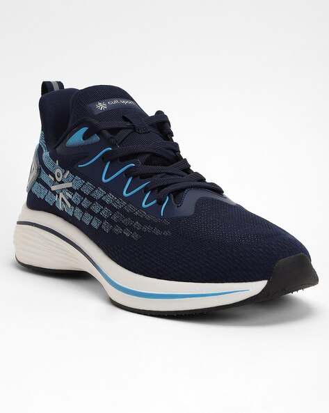 Round-Toe Sports Shoes with Lace Fastening