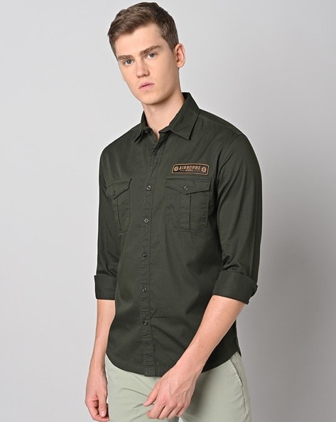 mufti green shirt