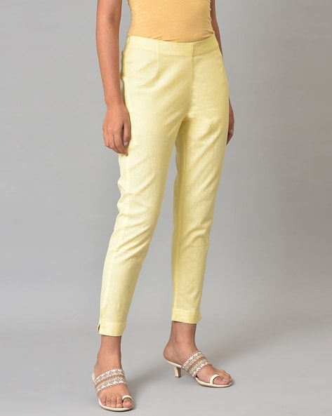 Breathable Stretchable And Comfortable Casual Wear Light Yellow Plain  Cotton Men's Pants at Best Price in Almora | K-born Primum Clothing