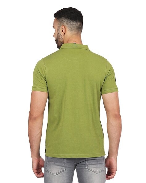 parrot green polo t shirt