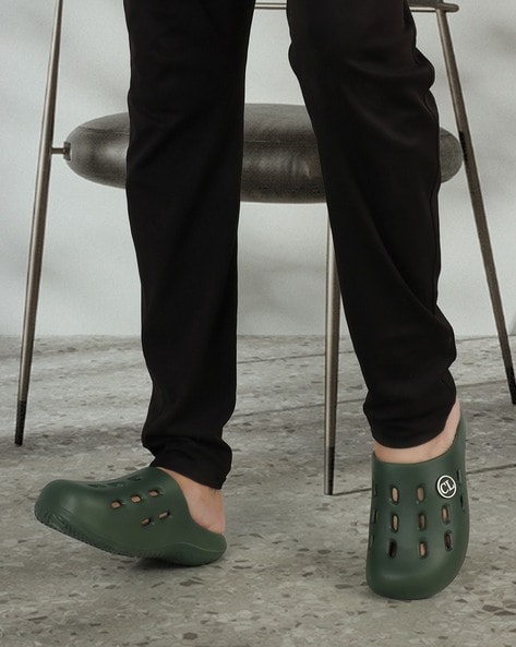 Olive cheap green clogs