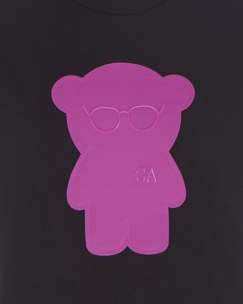 Manga Bear Regular Fit Cotton T Shirt