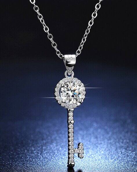 Buy Silver Necklaces Pendants for Women by Jewels galaxy Online