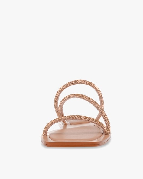 Rose gold sandals steve on sale madden