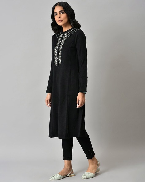 W clearance kurta black