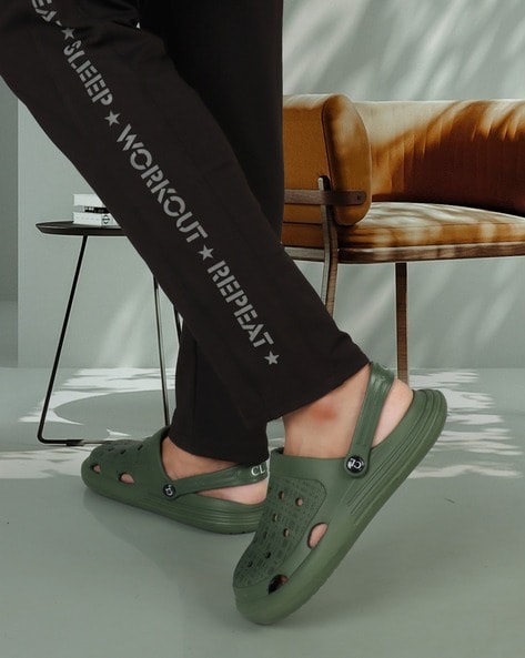 Olive cheap green clogs