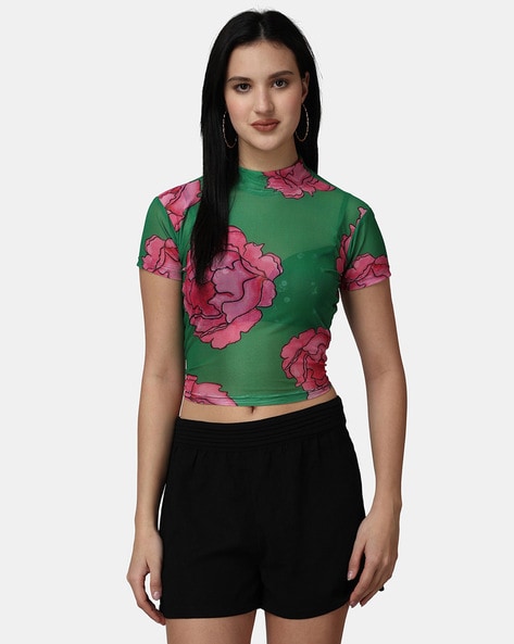 Buy Pink Tops for Women by POPWINGS Online