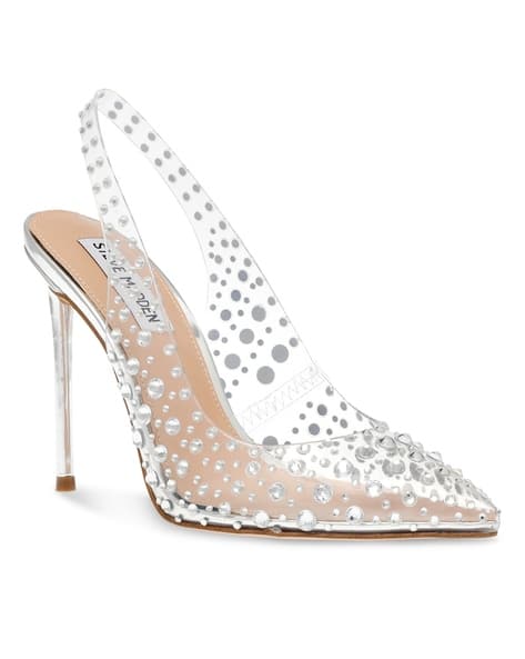 Vamp-Up Silver Platform Pumps