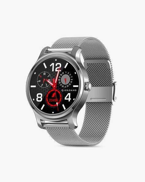 Buy GIORDANO Unisex 42 x 35.5 mm Black Dial Mesh Full Touch Smartwatch -  GT02-BK | Shoppers Stop