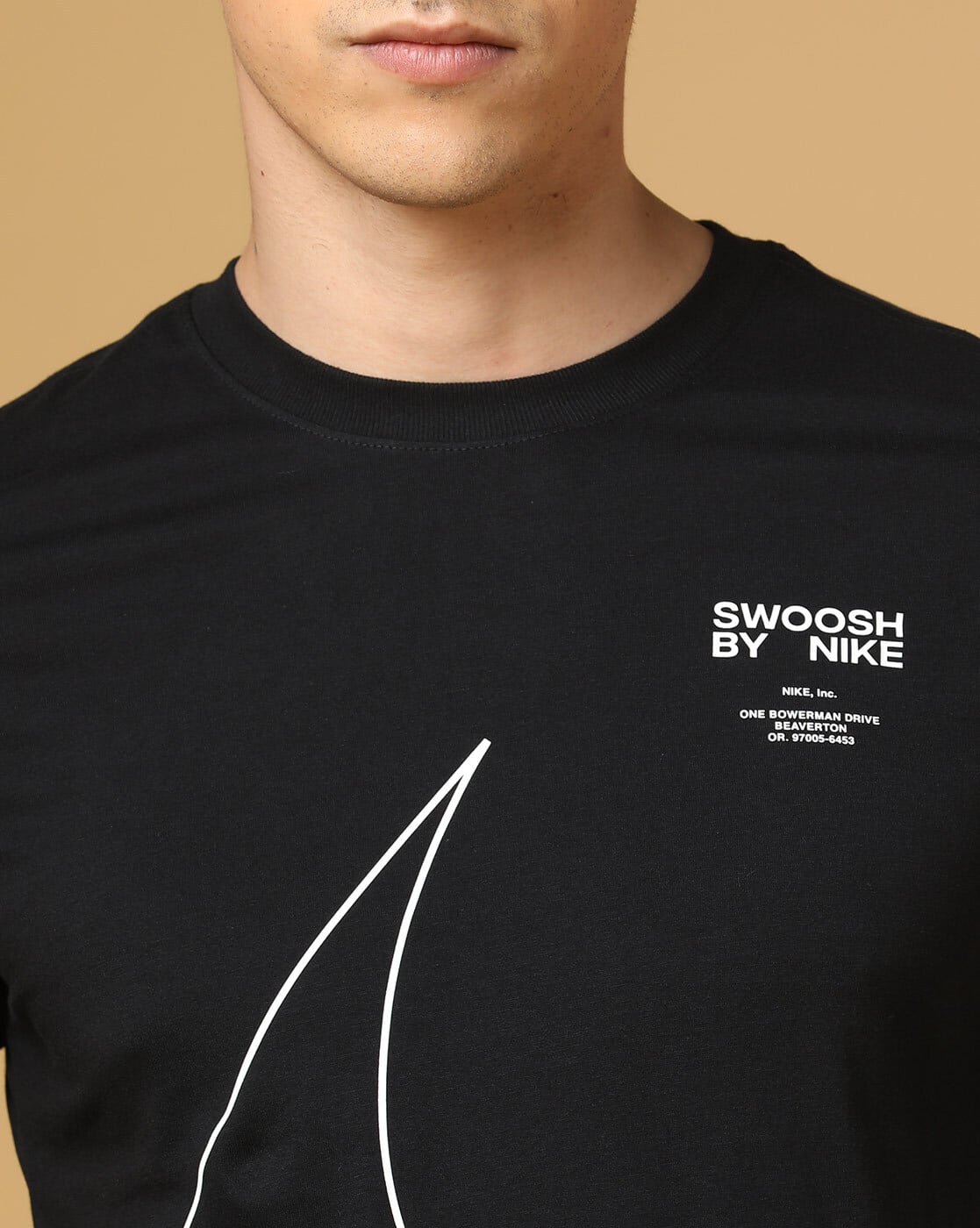 nike swoosh on tour t shirt