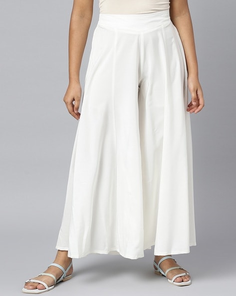 Buy Ecru White Pants for Women by W Online | Ajio.com