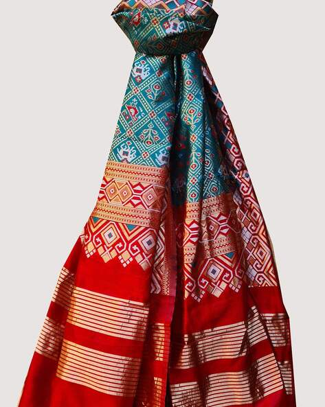 Floral Woven Patola Dupatta Price in India