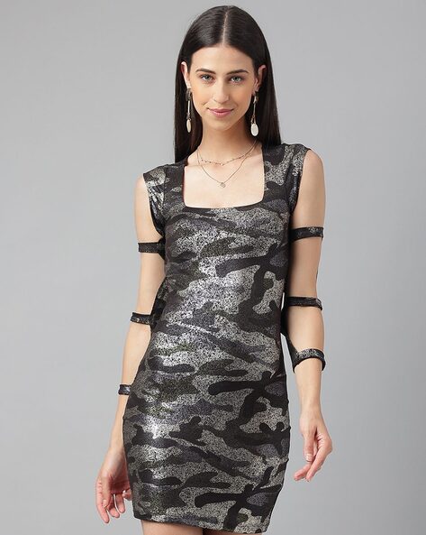 Camouflage bodycon dress best sale