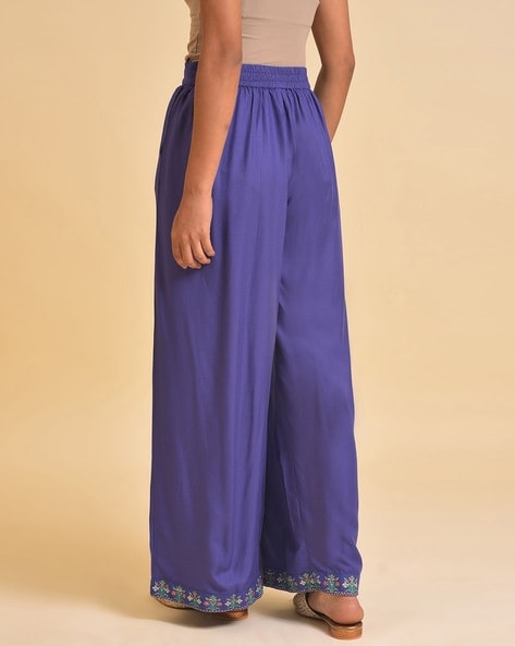 Buy Black Side Pleated Parallel Pants Online - Shop for W-cheohanoi.vn