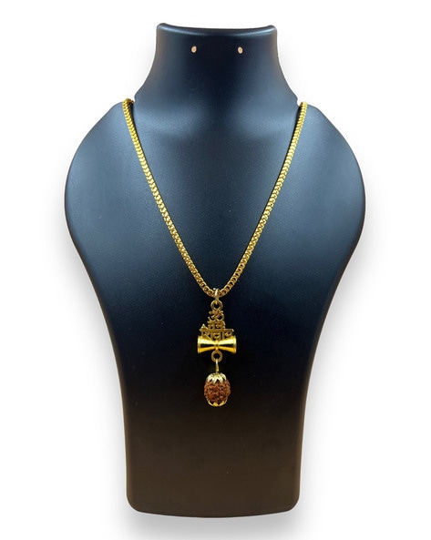 Gold shiva hot sale lingam pendant