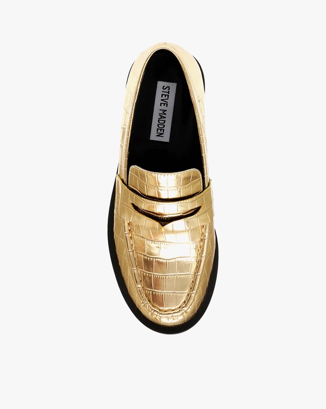 Buy Gold Croco Flat Shoes for Women by STEVE MADDEN Online