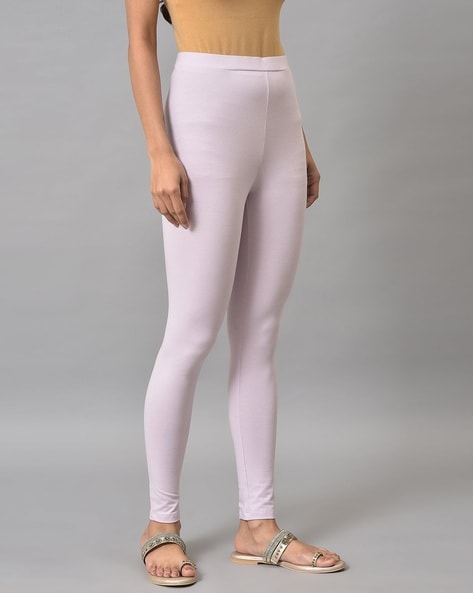 Buy White Cotton Jersey Tights Online - W for Woman