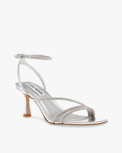 Steve Madden Sandals Leather manmade silver | Sandals | Women's Shoes |  Surf4Shoes