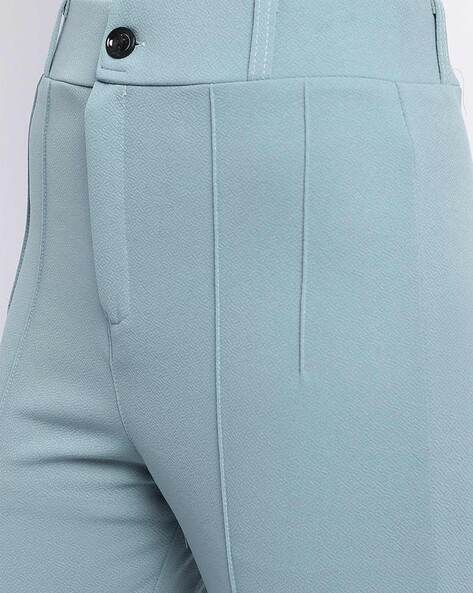 Buy Sea Green Trousers & Pants for Women by WUXI Online