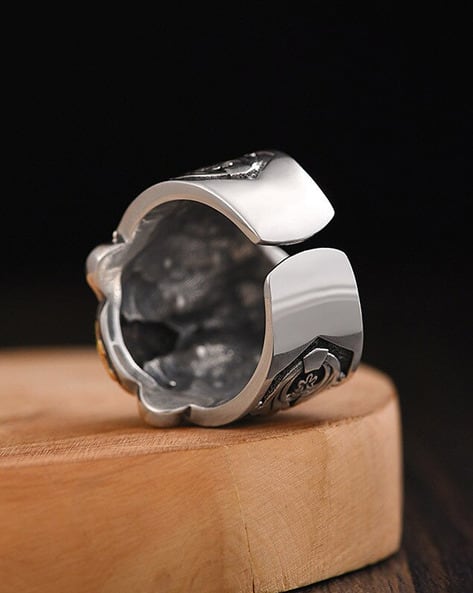 Stainless Steel Tiger Ring